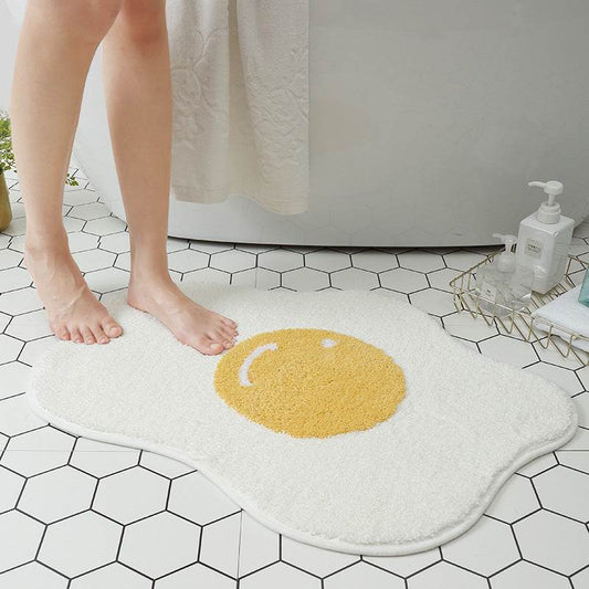 Funny Egg Entrance Carpet Hallway Bathroom Rug Area Rugs Kitchen Rug Bedroom Floor Mats Nordic Welcome Doormat Chic Room Decor - Mubimart