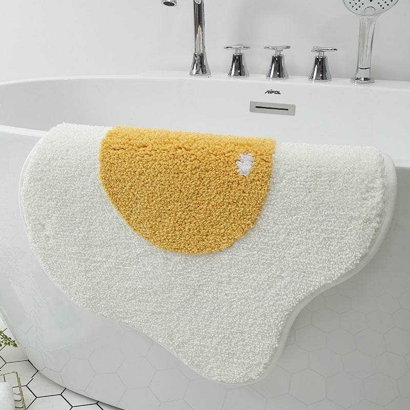 Funny Egg Entrance Carpet Hallway Bathroom Rug Area Rugs Kitchen Rug Bedroom Floor Mats Nordic Welcome Doormat Chic Room Decor - Mubimart