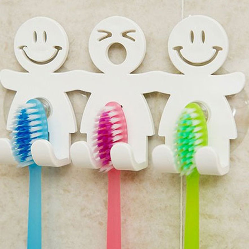 Funny toothbrush holder. Cute smile toothbrush holder - Mubimart -  