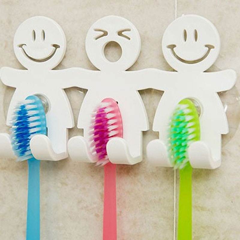 Funny toothbrush holder. Cute smile toothbrush holder - Mubimart