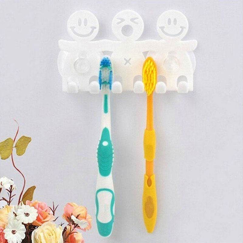 Funny toothbrush holder. Cute smile toothbrush holder - Mubimart