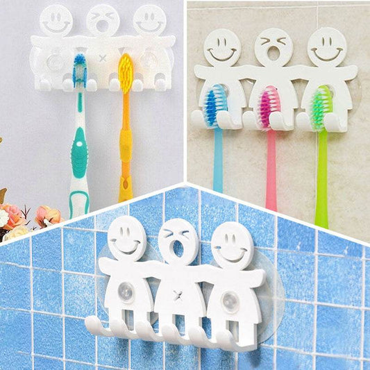 Funny toothbrush holder. Cute smile toothbrush holder - Mubimart
