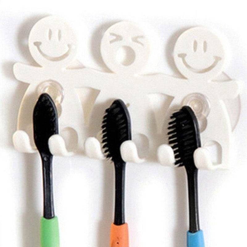Funny toothbrush holder. Cute smile toothbrush holder - Mubimart
