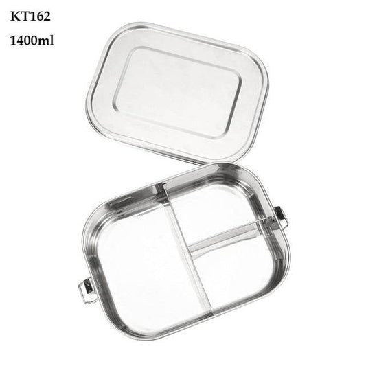 G.a HOMEFAVOR Custom Lunch Box For Kids Food Container Bento Box 304 Top Grade Stainless Steel Storage Thermal Metal Box Stock - Mubimart
