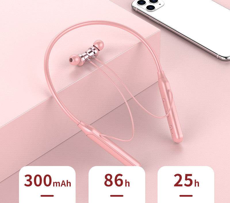 G06 Bluetooth-compatible Earphones Wireless Magnetic Neckband Headphones Earbuds Waterproof Sport Music Headset Stereo With Mic - Mubimart