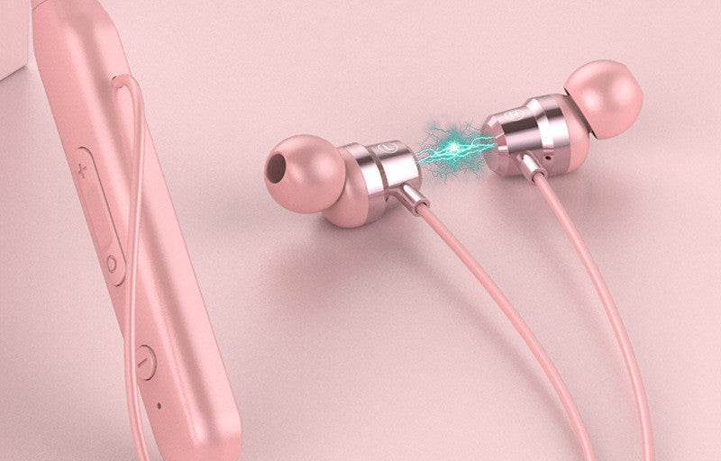 G06 Bluetooth-compatible Earphones Wireless Magnetic Neckband Headphones Earbuds Waterproof Sport Music Headset Stereo With Mic - Mubimart