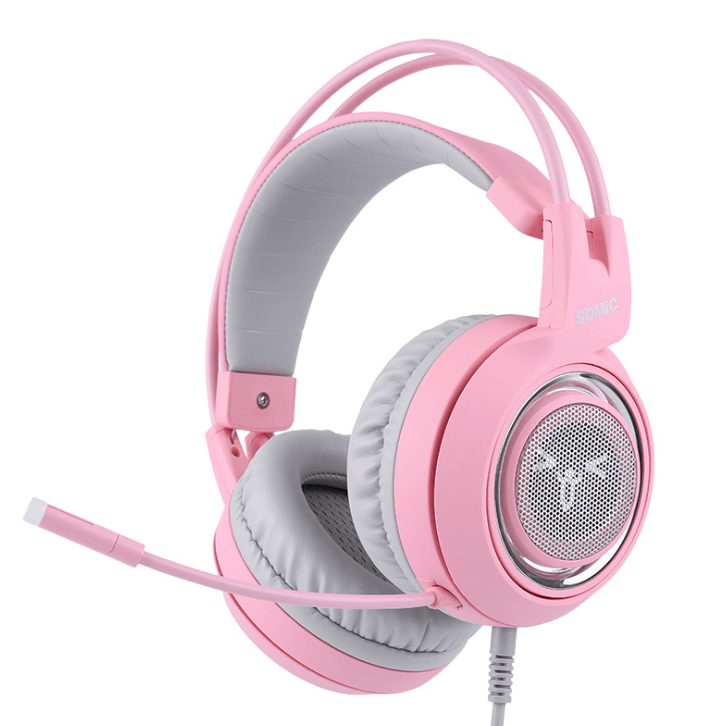 G951 Gaming Headset USB 7.1 Virtual Surround Sound Headsets LED Cat Ear Headphones - Mubimart