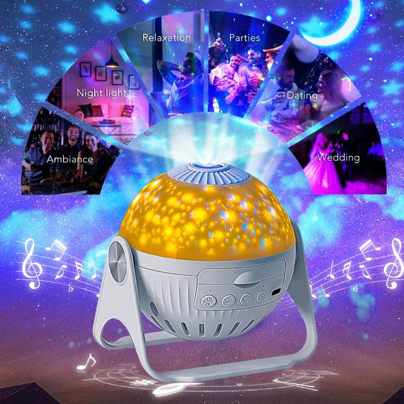 Galaxy Projector Starry Sky Projection Bedroom Bedside Decoration Night Light - Mubimart