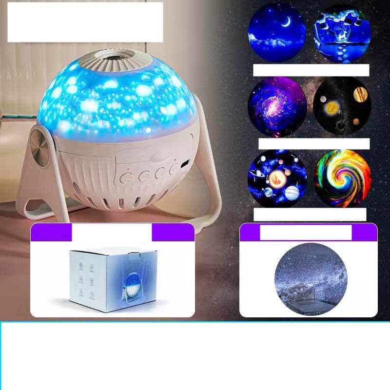 Galaxy Projector Starry Sky Projection Bedroom Bedside Decoration Night Light - Mubimart