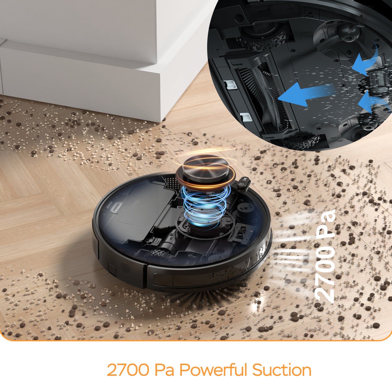 Geek Smart L7 Robot Vacuum Cleaner And Mop, LDS Navigation, Wi-Fi Connected APP, Selective Room Cleaning,MAX 2700 PA Suction, Ideal For Pets And Larger Home Banned From Selling On Amazon - Mubimart -  