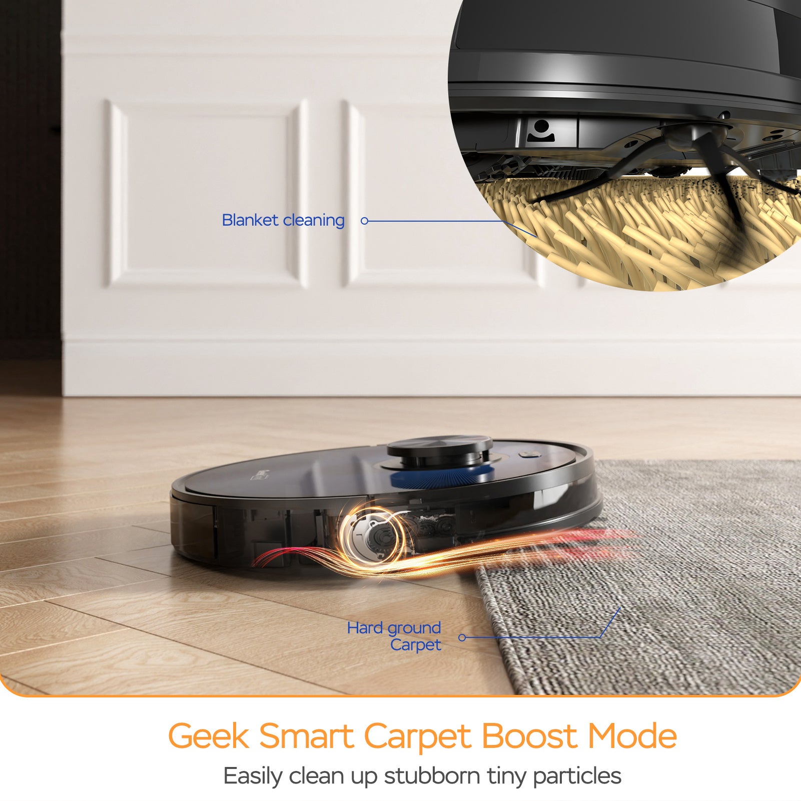 Geek Smart L7 Robot Vacuum Cleaner And Mop, LDS Navigation, Wi-Fi Connected APP, Selective Room Cleaning,MAX 2700 PA Suction, Ideal For Pets And Larger Home Banned From Selling On Amazon - Mubimart -  