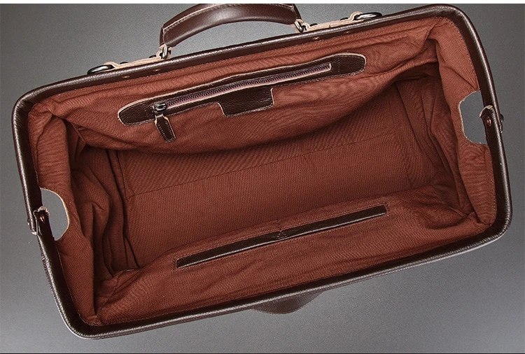 Genuine Leather Business Luggage And Travel Bag - Mubimart -  