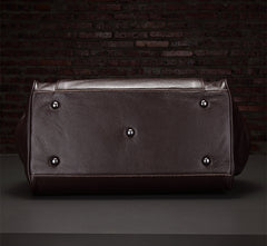 Genuine Leather Business Luggage And Travel Bag - Mubimart -  