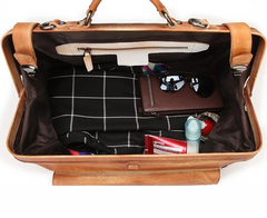 Genuine Leather Business Luggage And Travel Bag - Mubimart -  