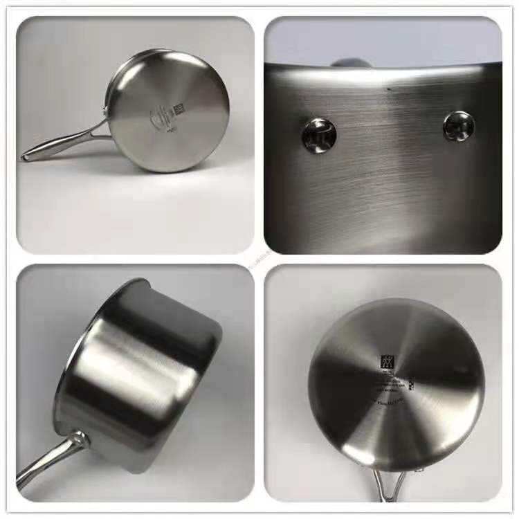 German Shuangli 16cm18cm Milk Pot Kitchen Household Chinese-style All-steel Stainless Steel Pot With Small Saucepan Small Milk Pot - Mubimart