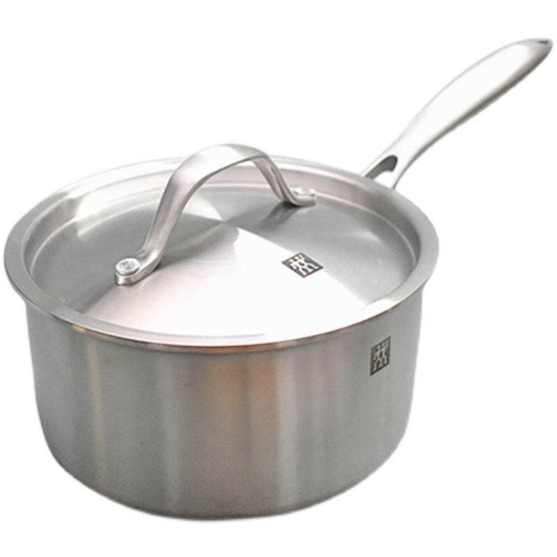 German Shuangli 16cm18cm Milk Pot Kitchen Household Chinese-style All-steel Stainless Steel Pot With Small Saucepan Small Milk Pot - Mubimart