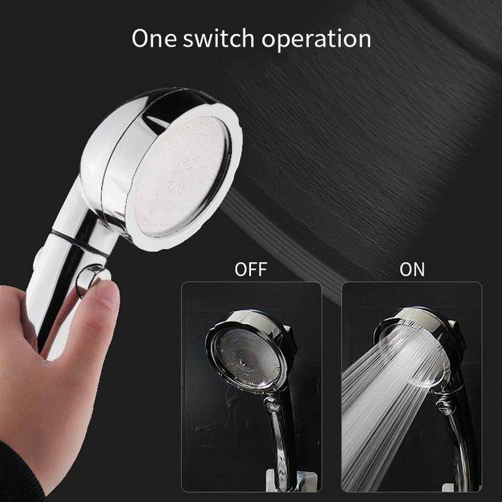 German supercharged household sprinkler bathroom shower rain shatter-resistant suit shower handheld flower wine bathroom shower head - Mubimart