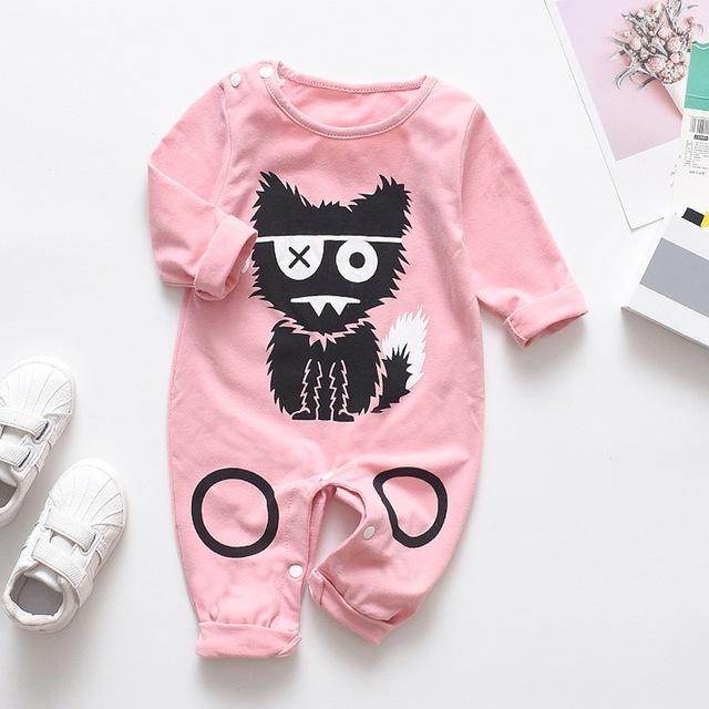 Girl Romper Printed Jumpsuit Child Playsuit - Mubimart