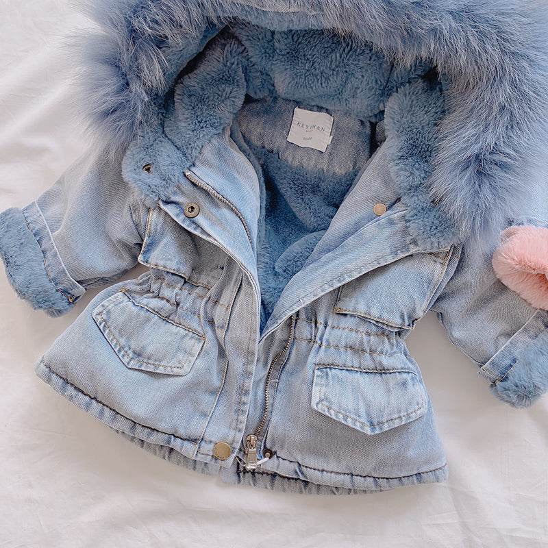 Girl denim coat - Mubimart