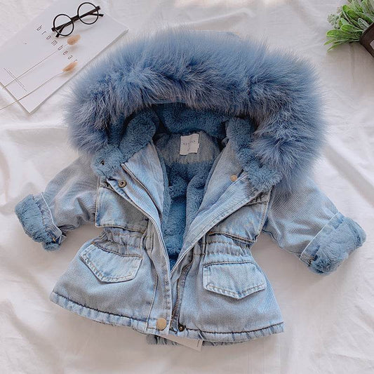 Girl denim coat - Mubimart