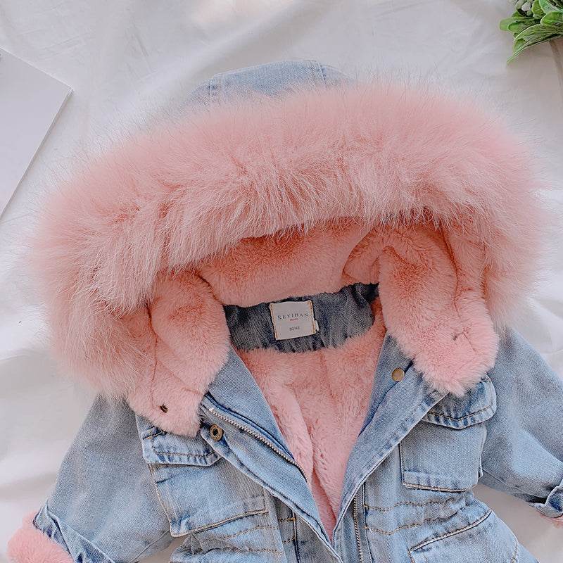 Girl denim coat - Mubimart