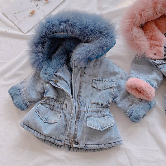 Girl denim coat - Mubimart