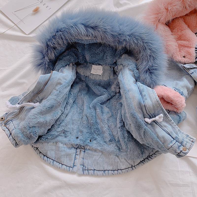 Girl denim coat - Mubimart
