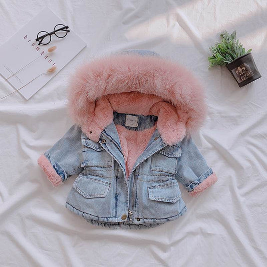 Girl denim coat - Mubimart