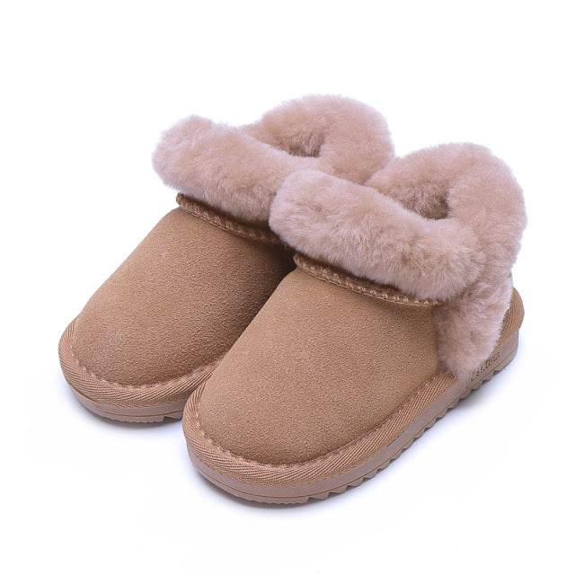 Girls' Cotton Shoes Soft Bottom Cotton Baby Booties - Mubimart