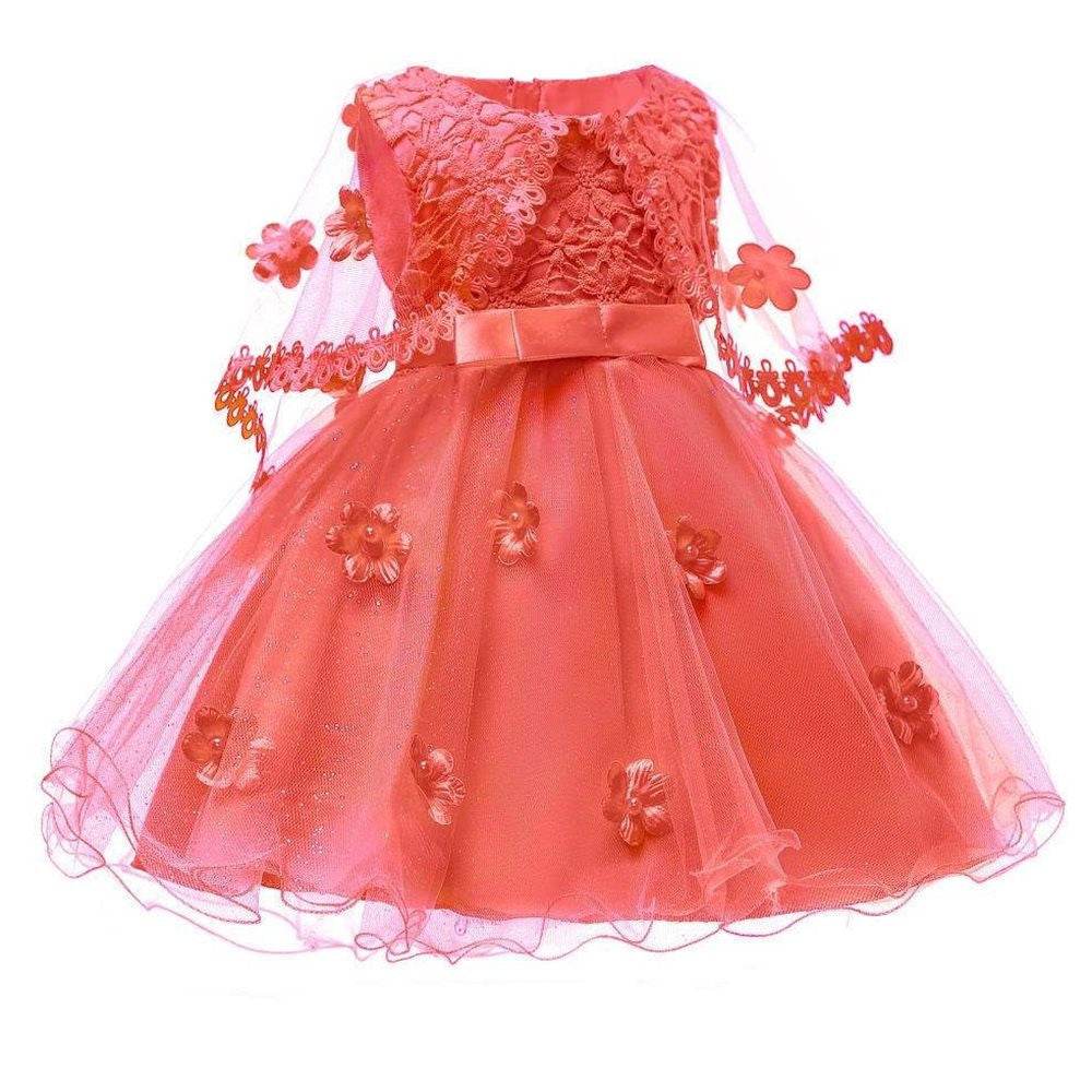 Girls Elegant Wedding Princess Dress Kids Party Formal Dress - Mubimart