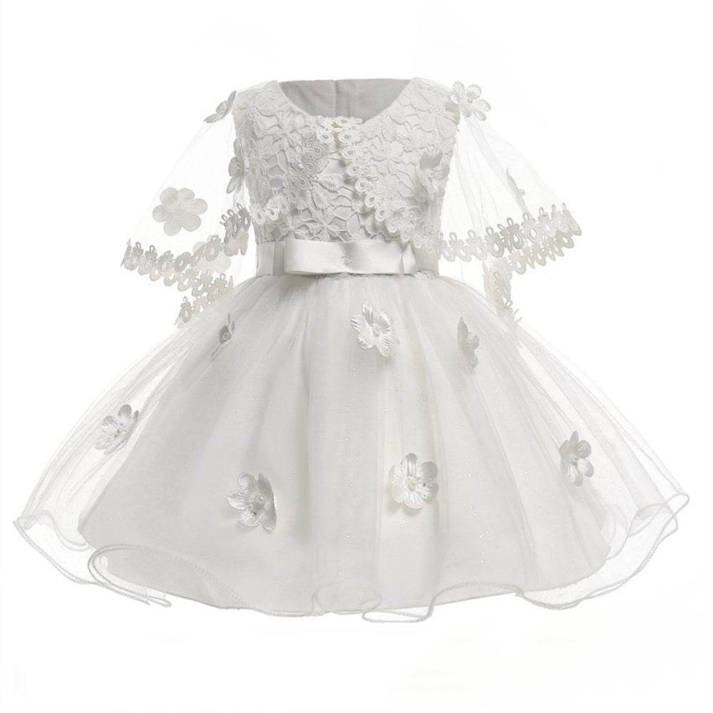 Girls Elegant Wedding Princess Dress Kids Party Formal Dress - Mubimart