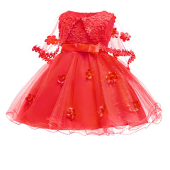 Girls Elegant Wedding Princess Dress Kids Party Formal Dress - Mubimart -  