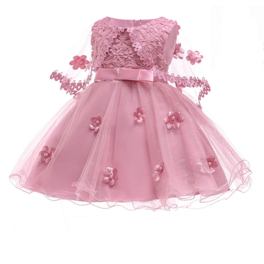Girls Elegant Wedding Princess Dress Kids Party Formal Dress - Mubimart