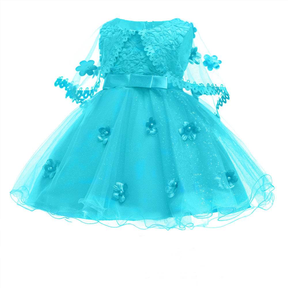 Girls Elegant Wedding Princess Dress Kids Party Formal Dress - Mubimart