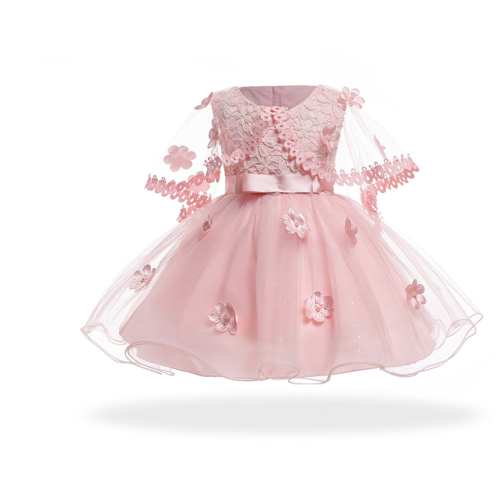 Girls Elegant Wedding Princess Dress Kids Party Formal Dress - Mubimart - Girl Dress 