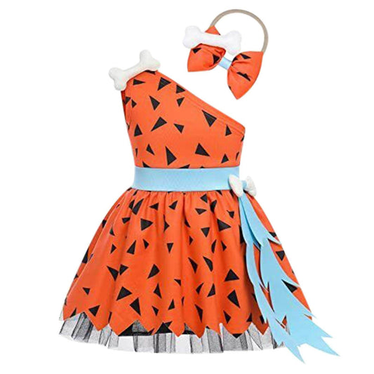 Girls Fashion Simple Halloween Mesh Costume Suit - Mubimart