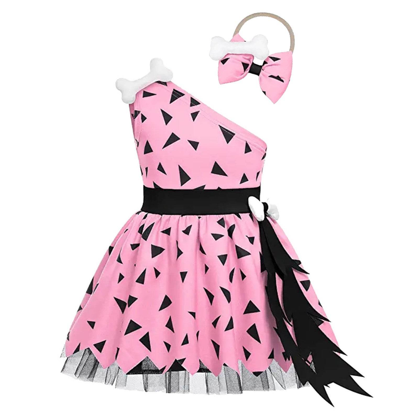 Girls Fashion Simple Halloween Mesh Costume Suit - Mubimart