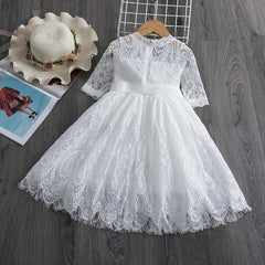 Girls Lace Dress Spring And Autumn - Mubimart -  