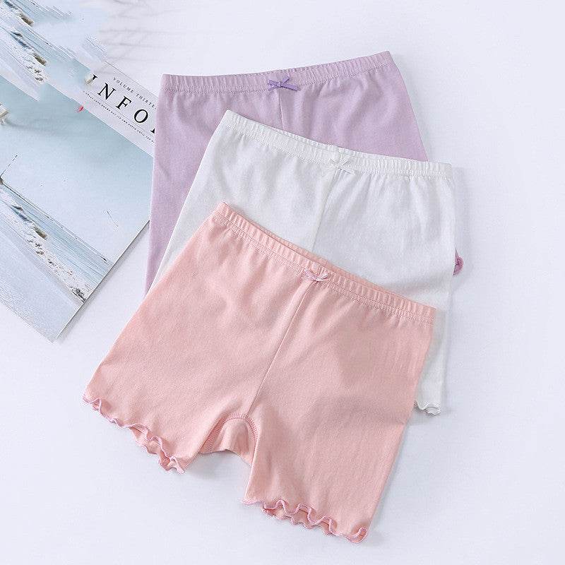 Girls' Safety Pants Anti-empty Three-point Leggings - Mubimart