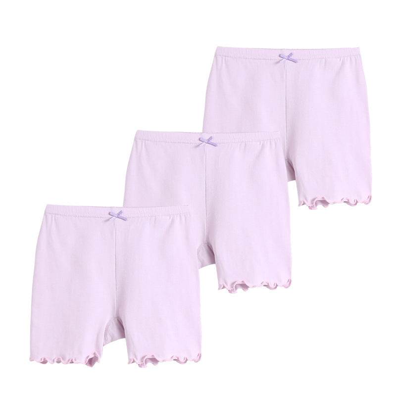 Girls' Safety Pants Anti-empty Three-point Leggings - Mubimart