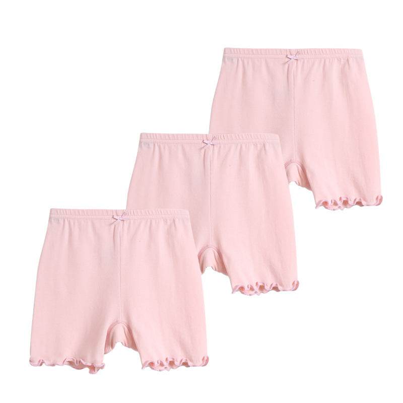 Girls' Safety Pants Anti-empty Three-point Leggings - Mubimart