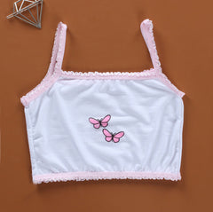 Girls Sports Casual Cotton Camisole Bra - Mubimart -  