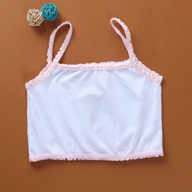 Girls Sports Casual Cotton Camisole Bra - Mubimart -  