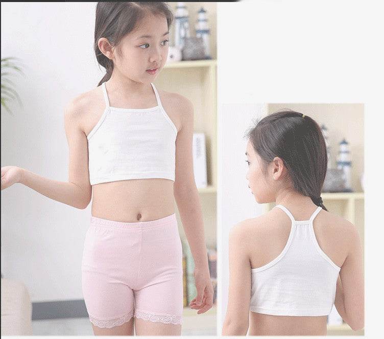 Girls Tube Top Wrapped Chest Camisole Girls Developmental Underwear - Mubimart