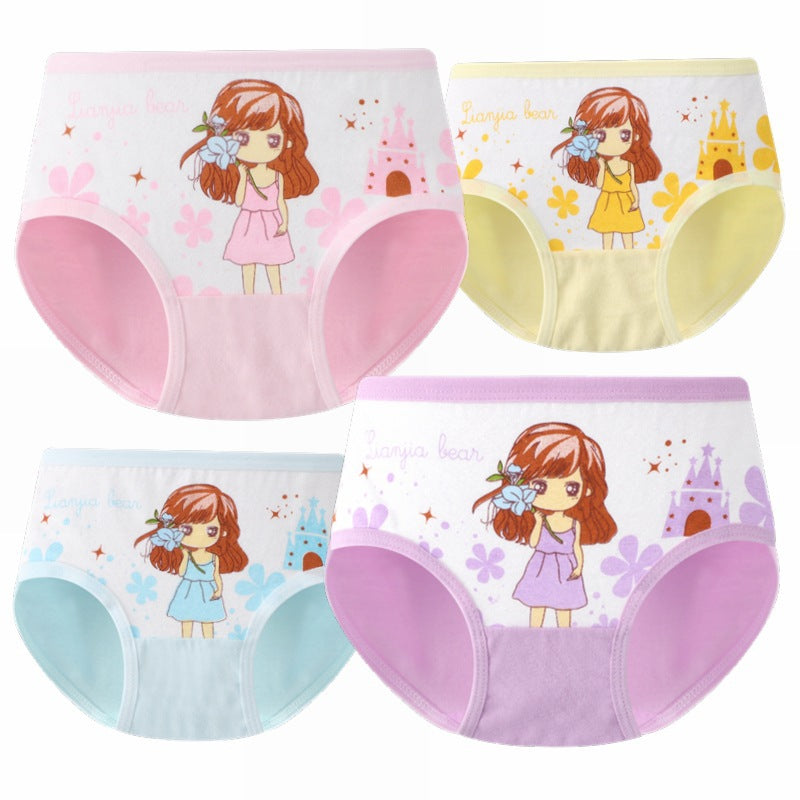 Girls' Underwear Cotton Children's Underwear Baby Briefs Children's Student Shorts - Mubimart -  