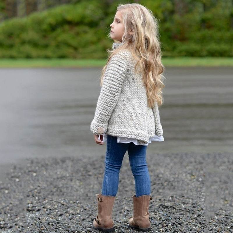 Girls cardigan sweater coat - Mubimart