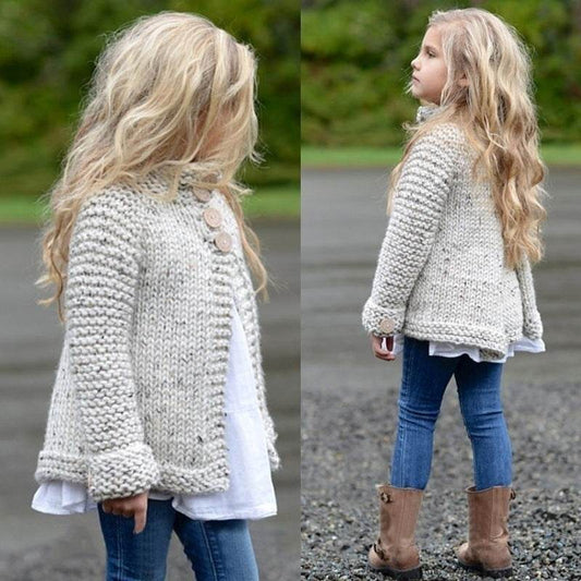Girls cardigan sweater coat - Mubimart