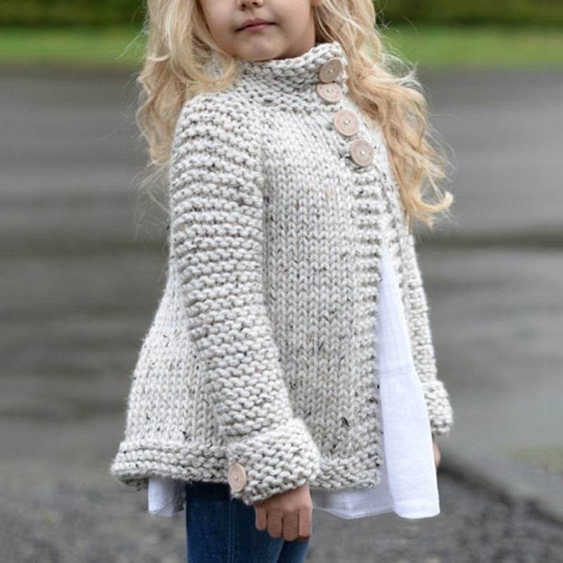 Girls cardigan sweater coat - Mubimart