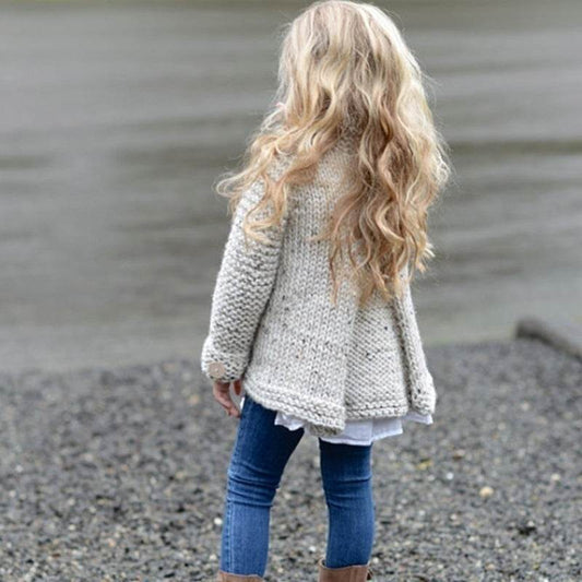 Girls cardigan sweater coat - Mubimart