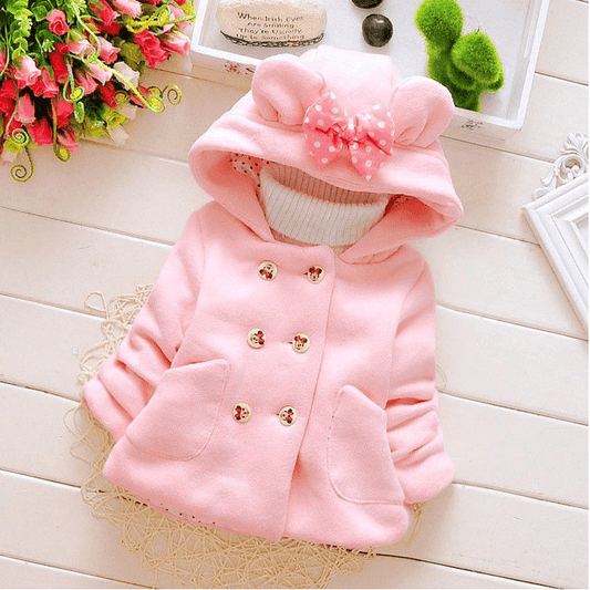 Girls warm coat winter jacket clothes for Newborn girl baby - Mubimart